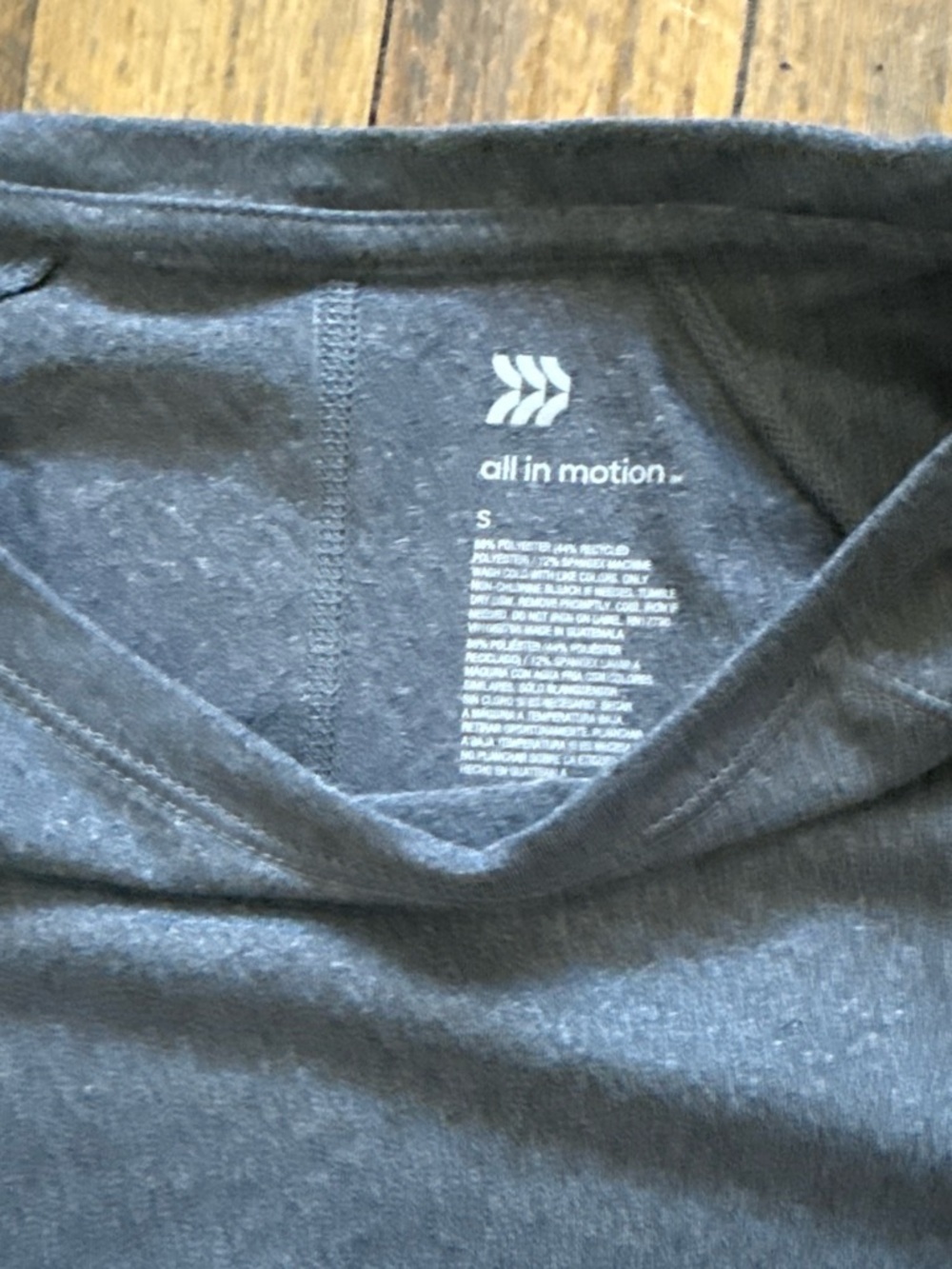 all in motion Women’s Heather Charcoal Muscle Tee - Short Sleeve - Picture 2 of 2
